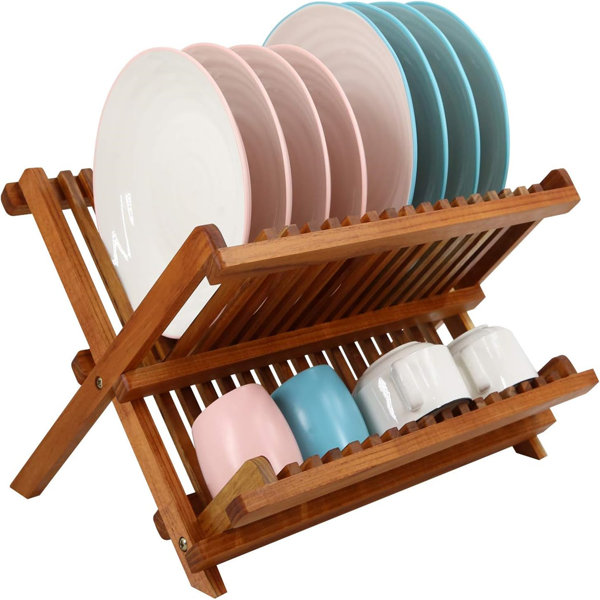 YITAHOME Wood Dish Rack Wayfair